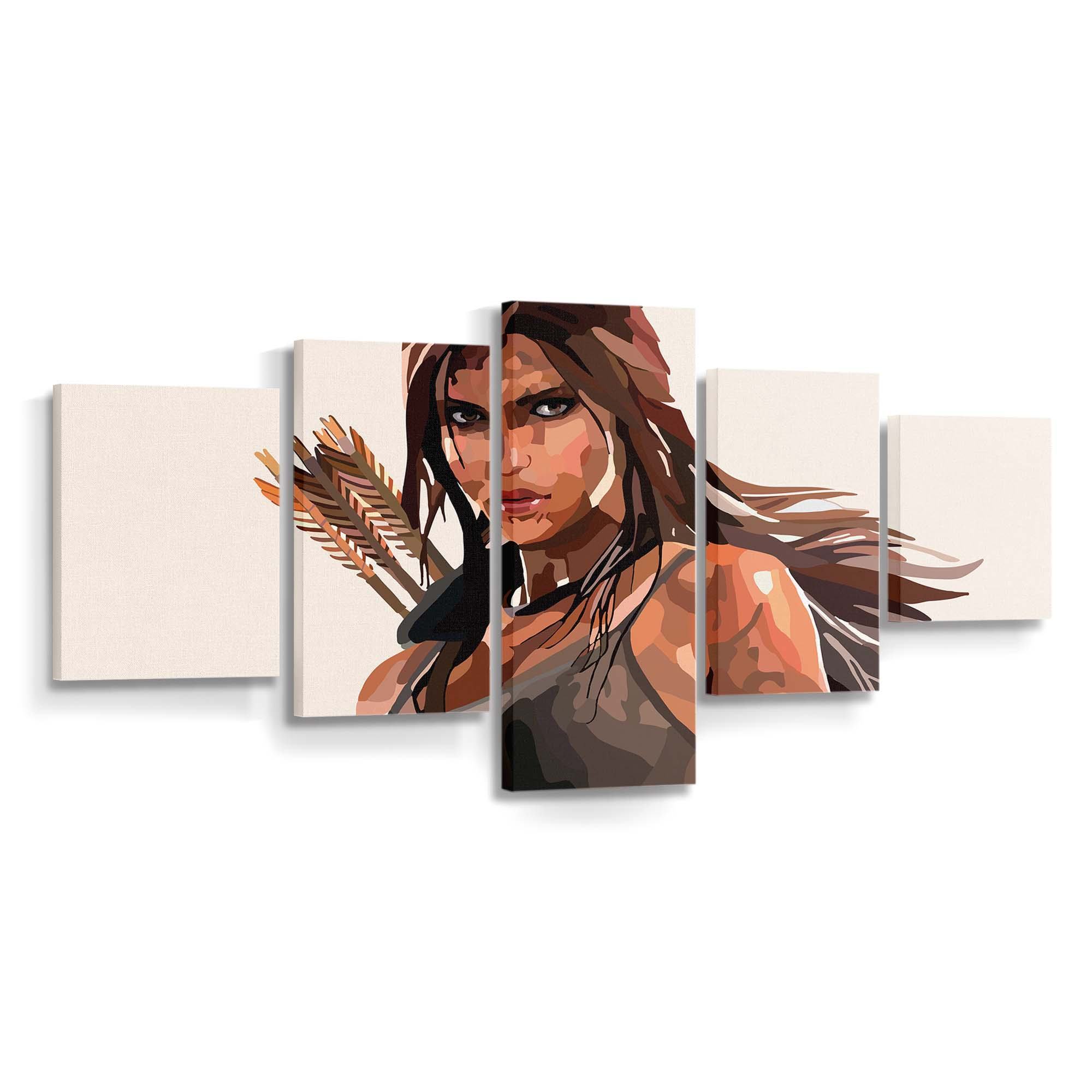 lara croft tomb raider vector art 4k j7